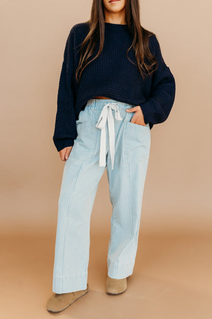 THE TASON DRAWSTRING JEANS IN BLUE