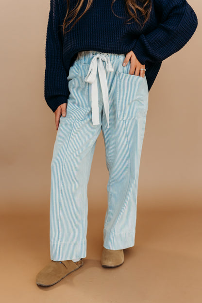 THE TASON DRAWSTRING JEANS IN BLUE