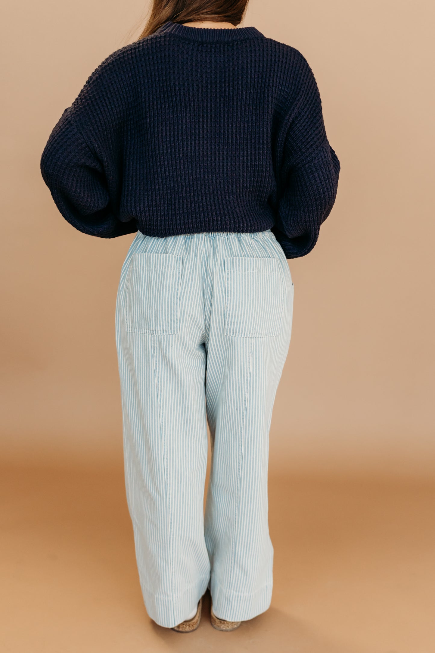 THE TASON DRAWSTRING JEANS IN BLUE