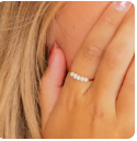 GOLD FRESHWATER PEARL RING