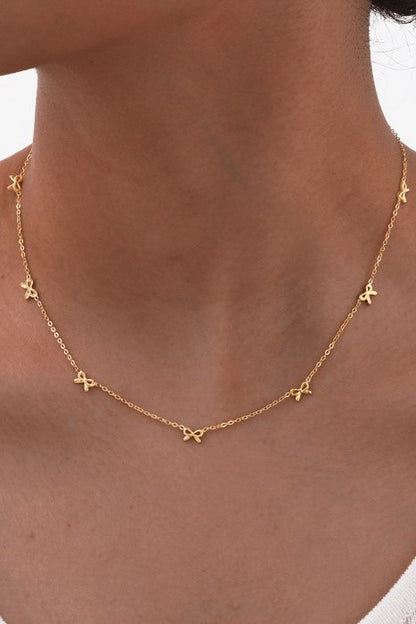 THE BOW CHAIN NECKLACE