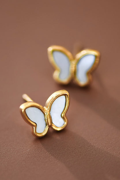 THE PEARLY BUTTERFLY STUDS
