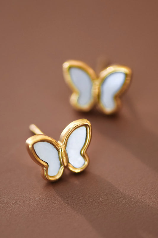 THE PEARLY BUTTERFLY STUDS