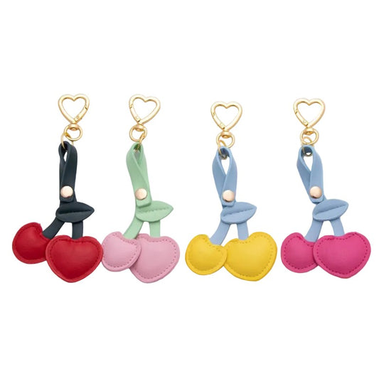 THE LEATHER CHERRY BAG CHARM