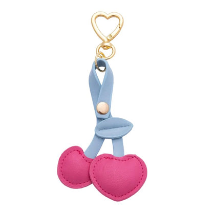THE LEATHER CHERRY BAG CHARM