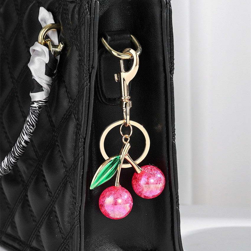 THE CHERRY DROP KEYCHAIN BAG CHARM