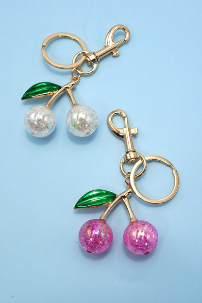 THE CHERRY DROP KEYCHAIN BAG CHARM