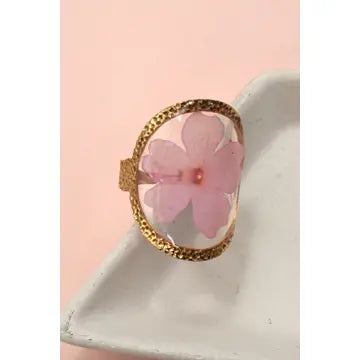 PRESSED FLOWER RINGS
