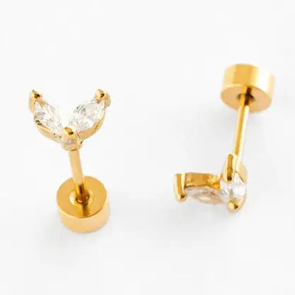 Pip Pop Post Hypoallergenic Earrings in Gold