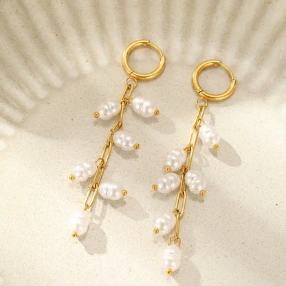 THE PEARL CASCADE EARRINGS