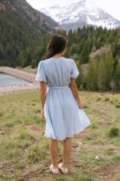 THE AVA FLOWER EMBROIDERED DRESS