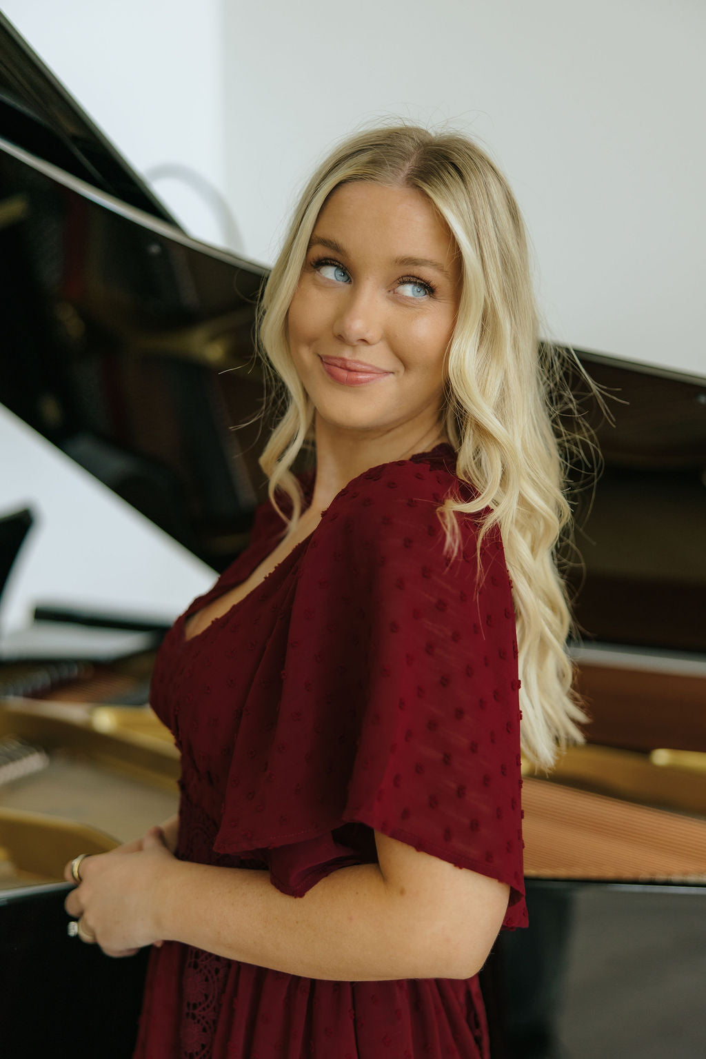 THE SERAFINA MAXI DRESS IN BURGUNDY