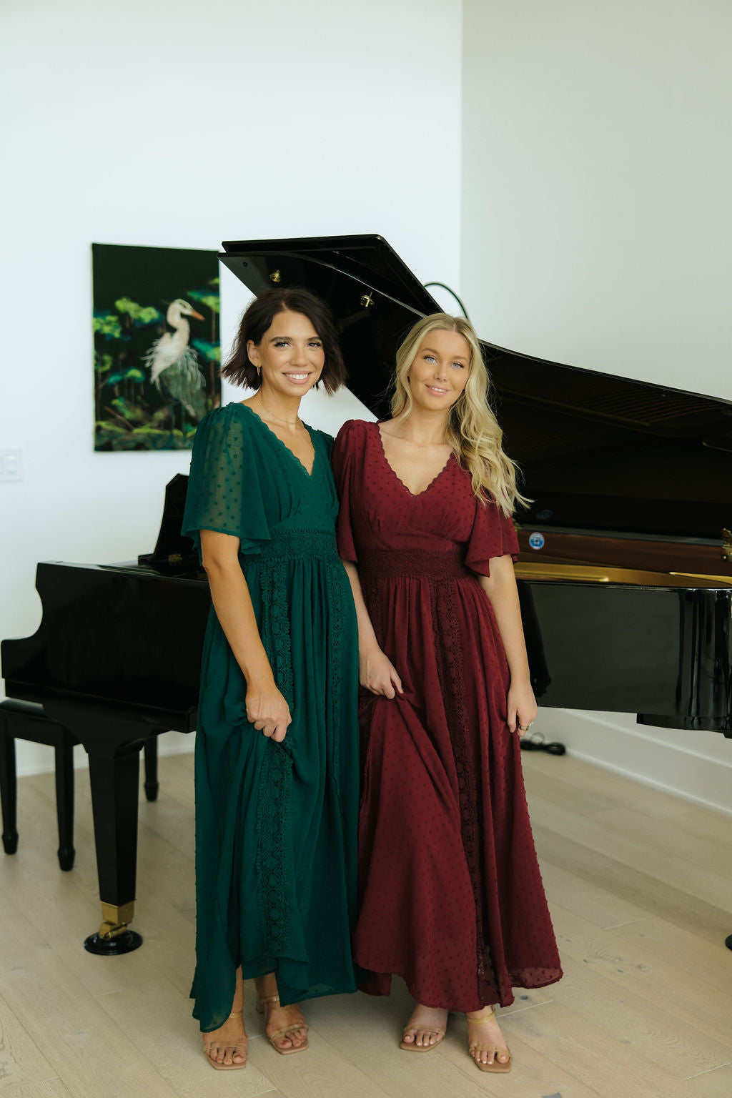 THE SERAFINA MAXI DRESS IN BURGUNDY