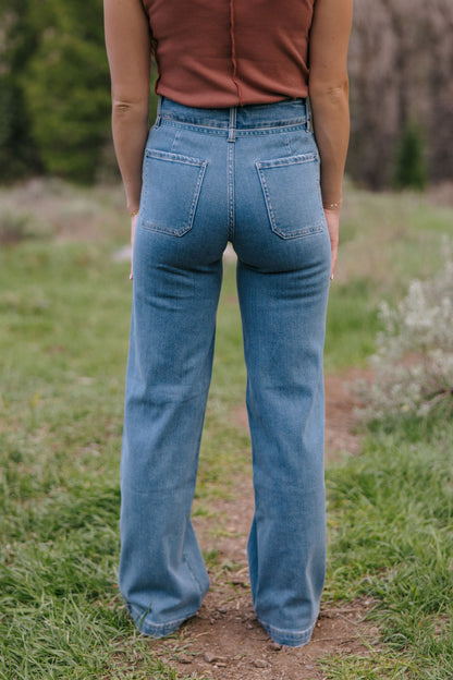 THE ELOWEN HIGH RISE WIDE LEG JEAN