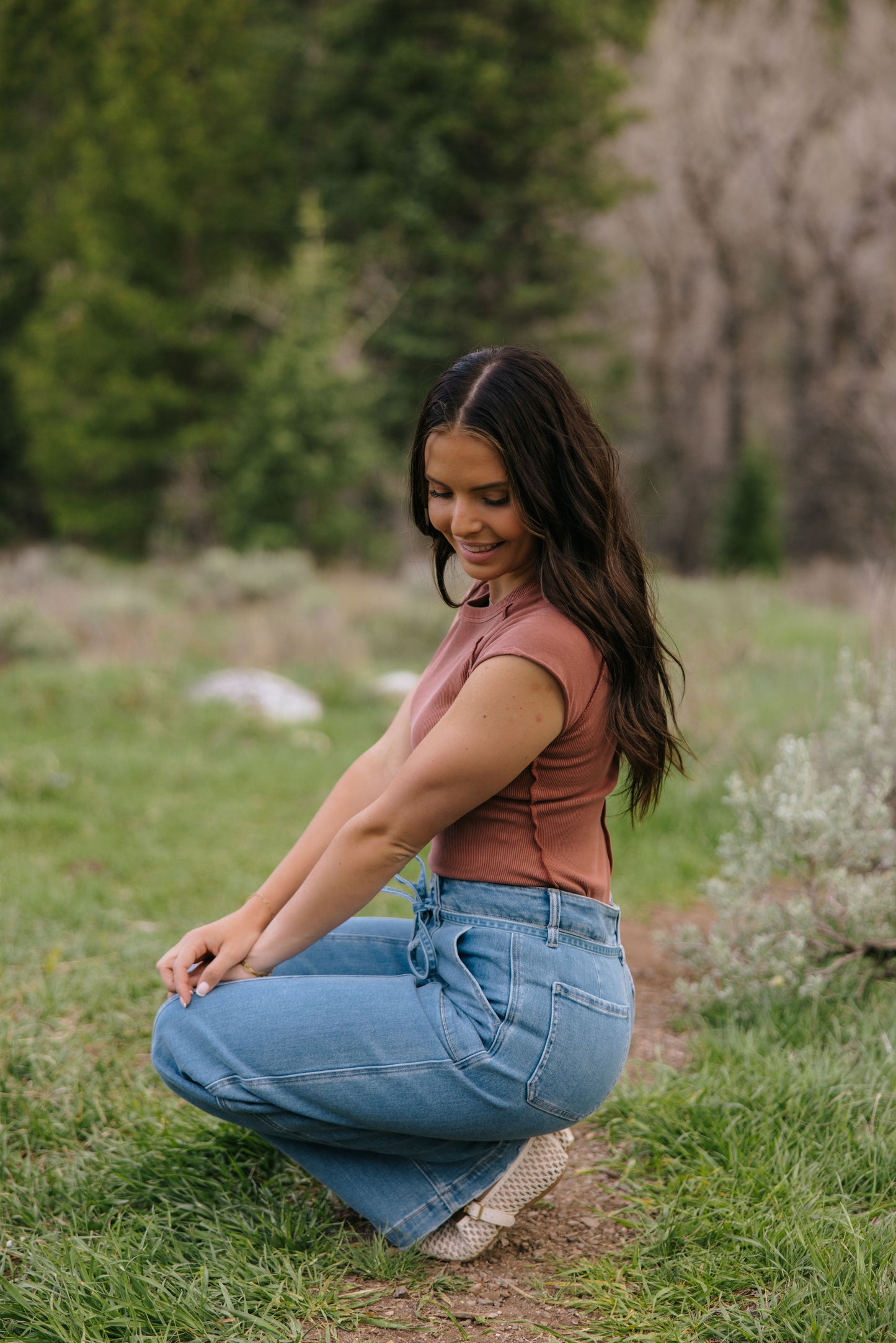 THE ELOWEN HIGH RISE WIDE LEG JEAN