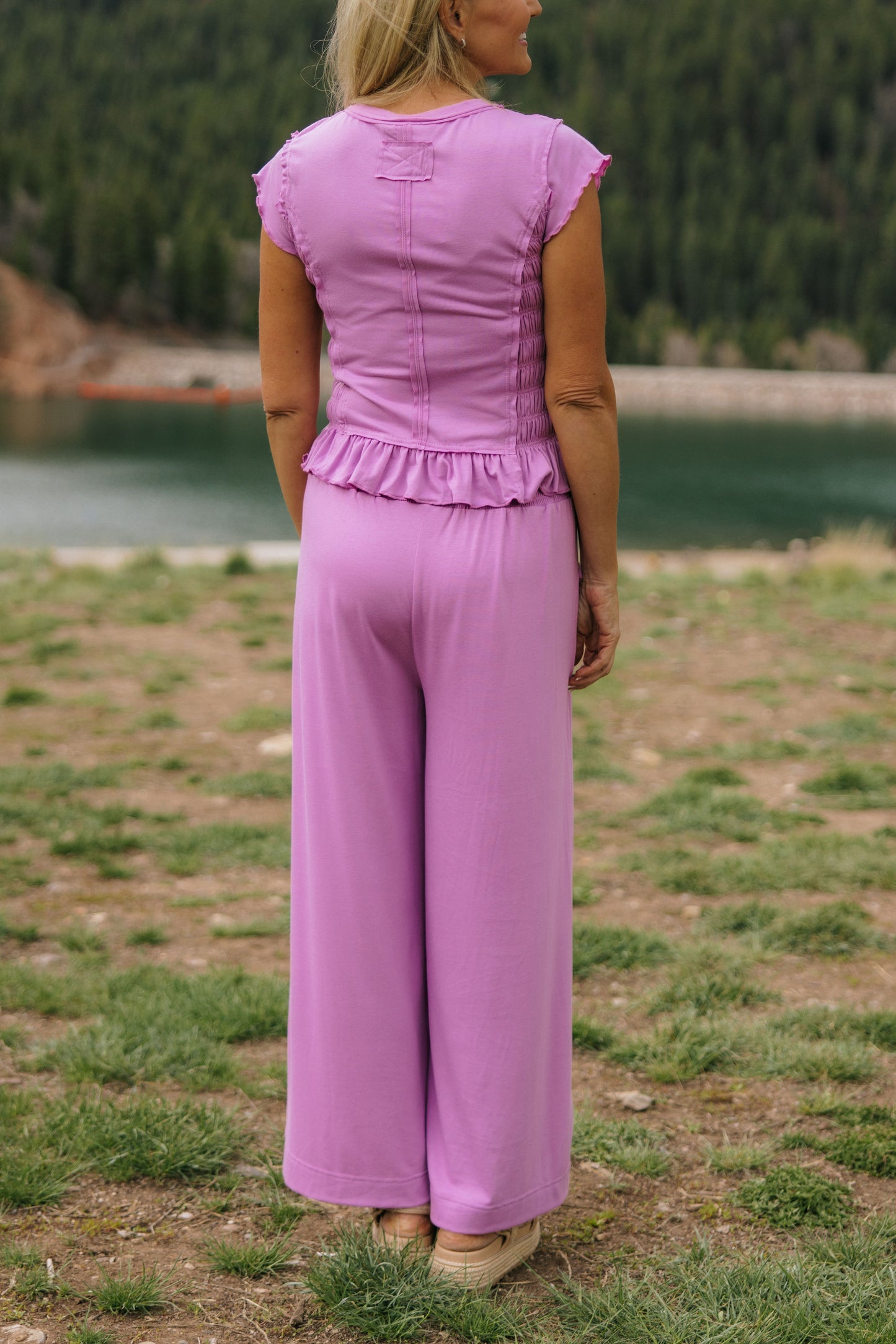 THE VIOLET RUFFLE SET IN PURPLE