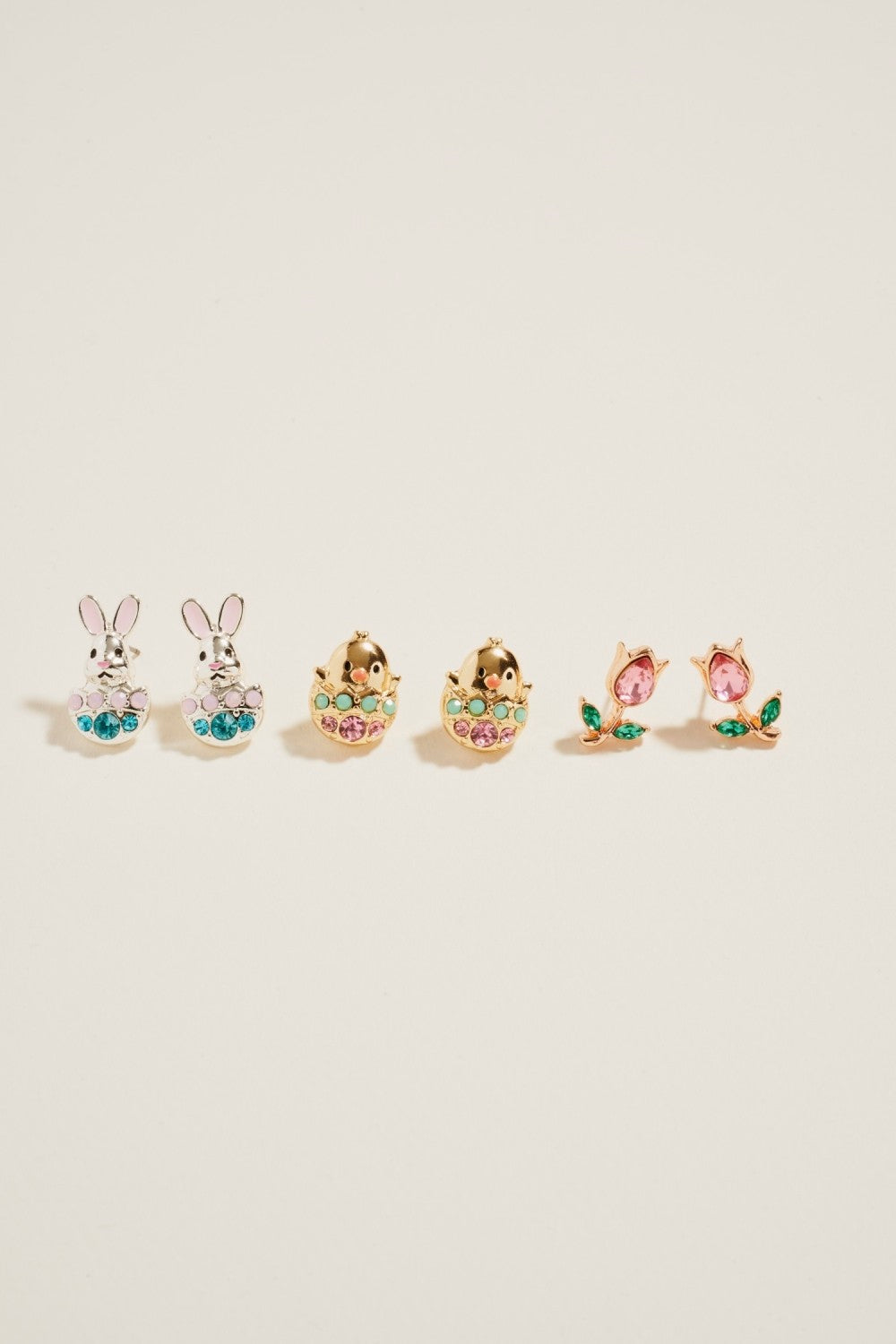 THE SPRING AND EASTER EARRING SET IN GOLD