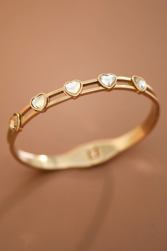 HEART STATION CUFF BRACELET
