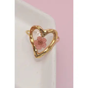 PRESSED FLOWER RINGS