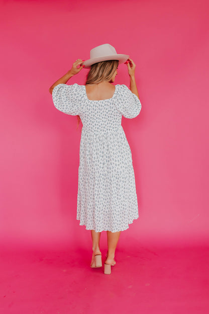 THE WILDEST DREAMS DRESS IN BLUE FLORAL BY PINK DESERT