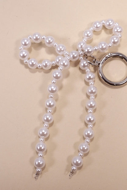 THE BOW PEARL BAG CHARM