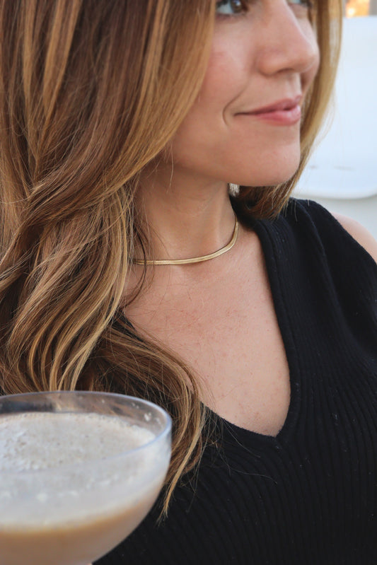 THE ESSENTIAL HERRINGBONE CHOKER