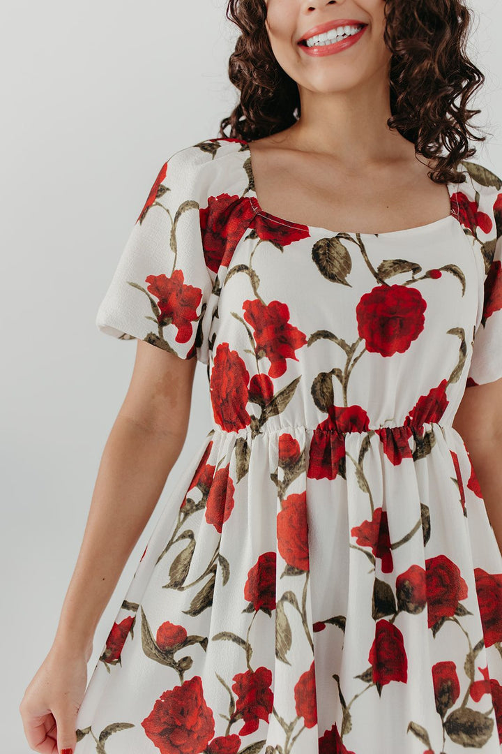 Desert Rose Bungee Hem Bubble Skirt