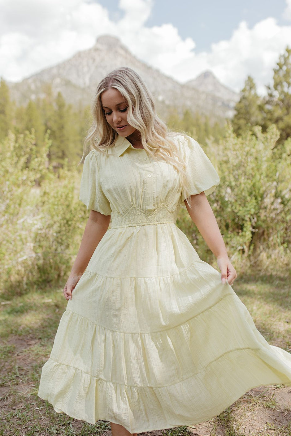 Rani pink desert palm Dress