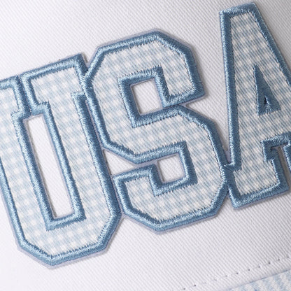 THE USA BLUE GINGHAM HAT