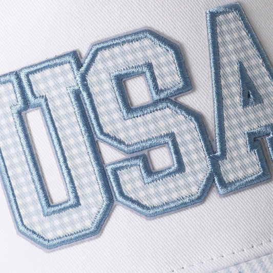 THE USA BLUE GINGHAM HAT