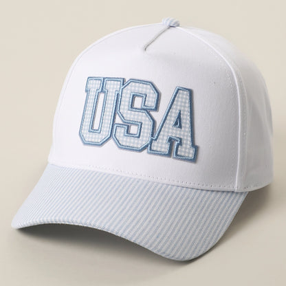 THE USA BLUE GINGHAM HAT