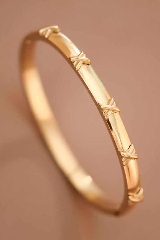X DETAIL CUFF BRACELET