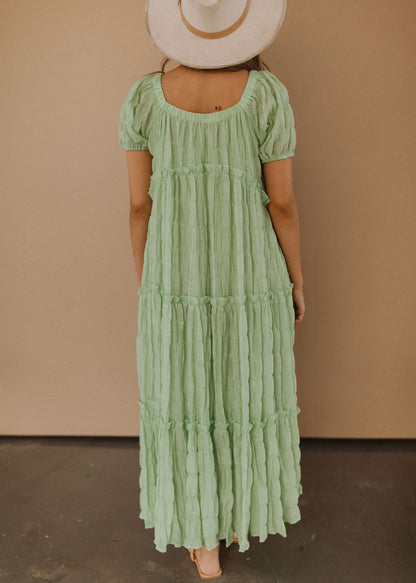 THE LOOK INTO THE SUN MAXI DRESS IN LIME SHERBET