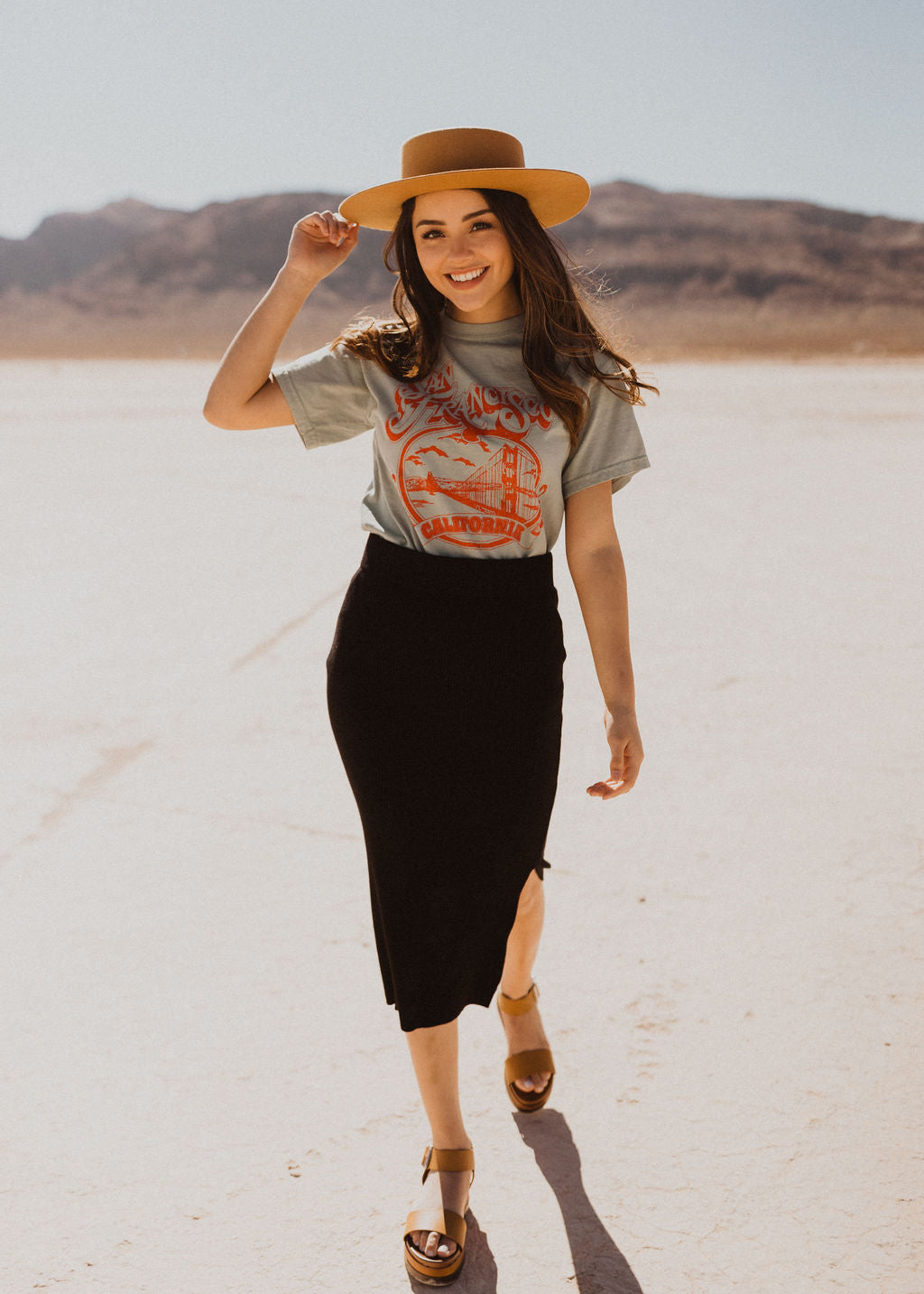 THE SAN FRANCISCO GRAPHIC TEE IN SAGE