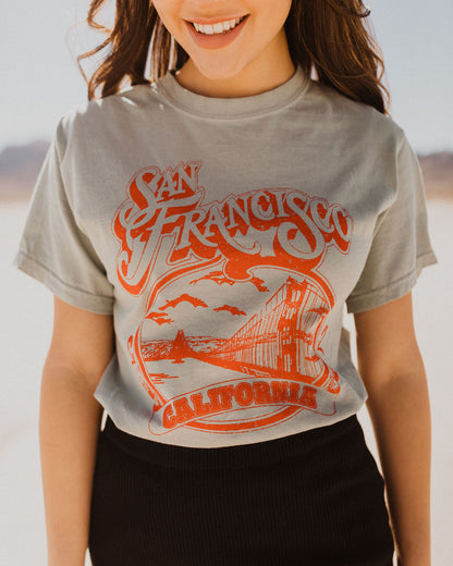 THE SAN FRANCISCO GRAPHIC TEE IN SAGE