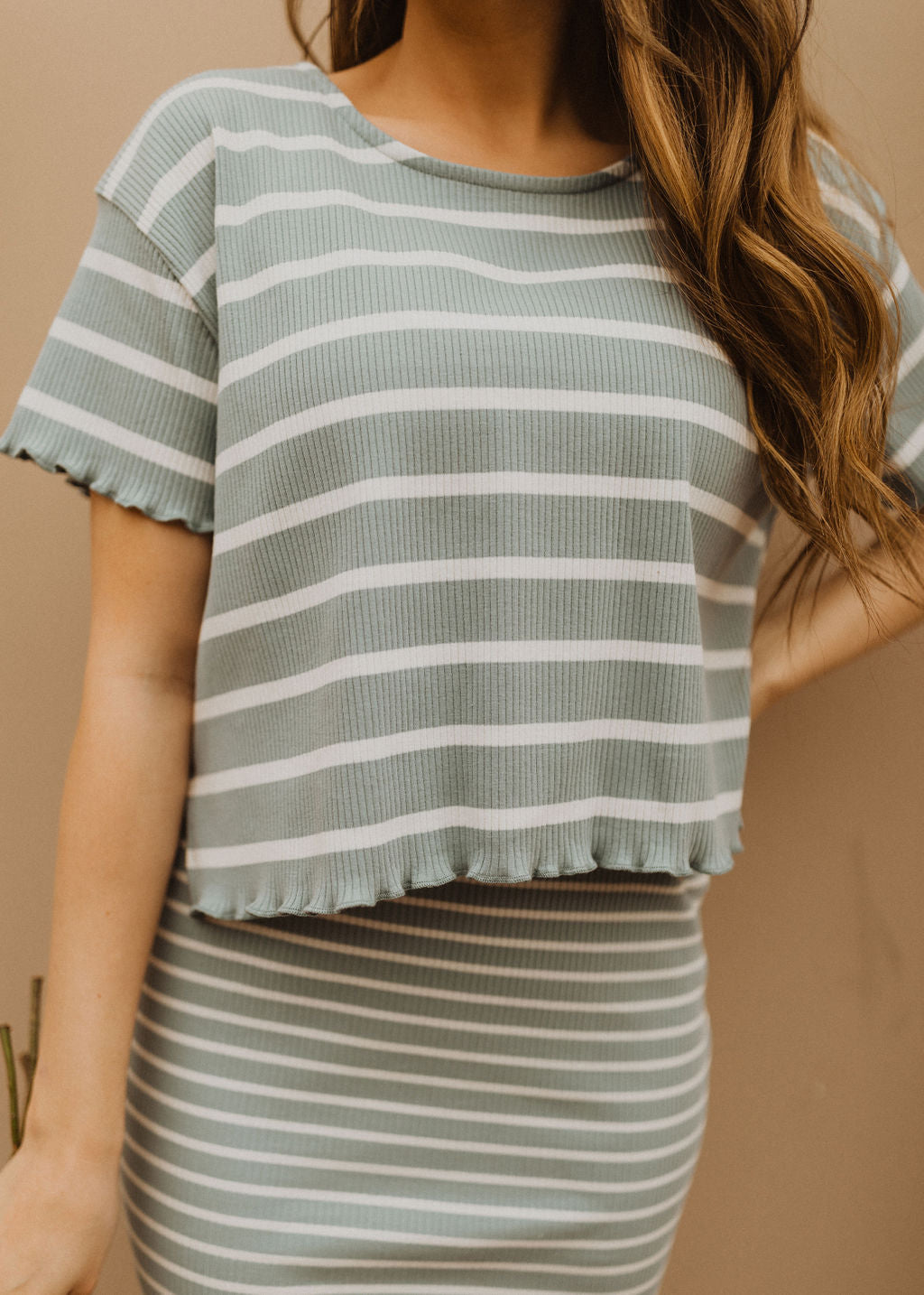 THE KEEP IT COOL STRIPED DRESS SET IN BLUE