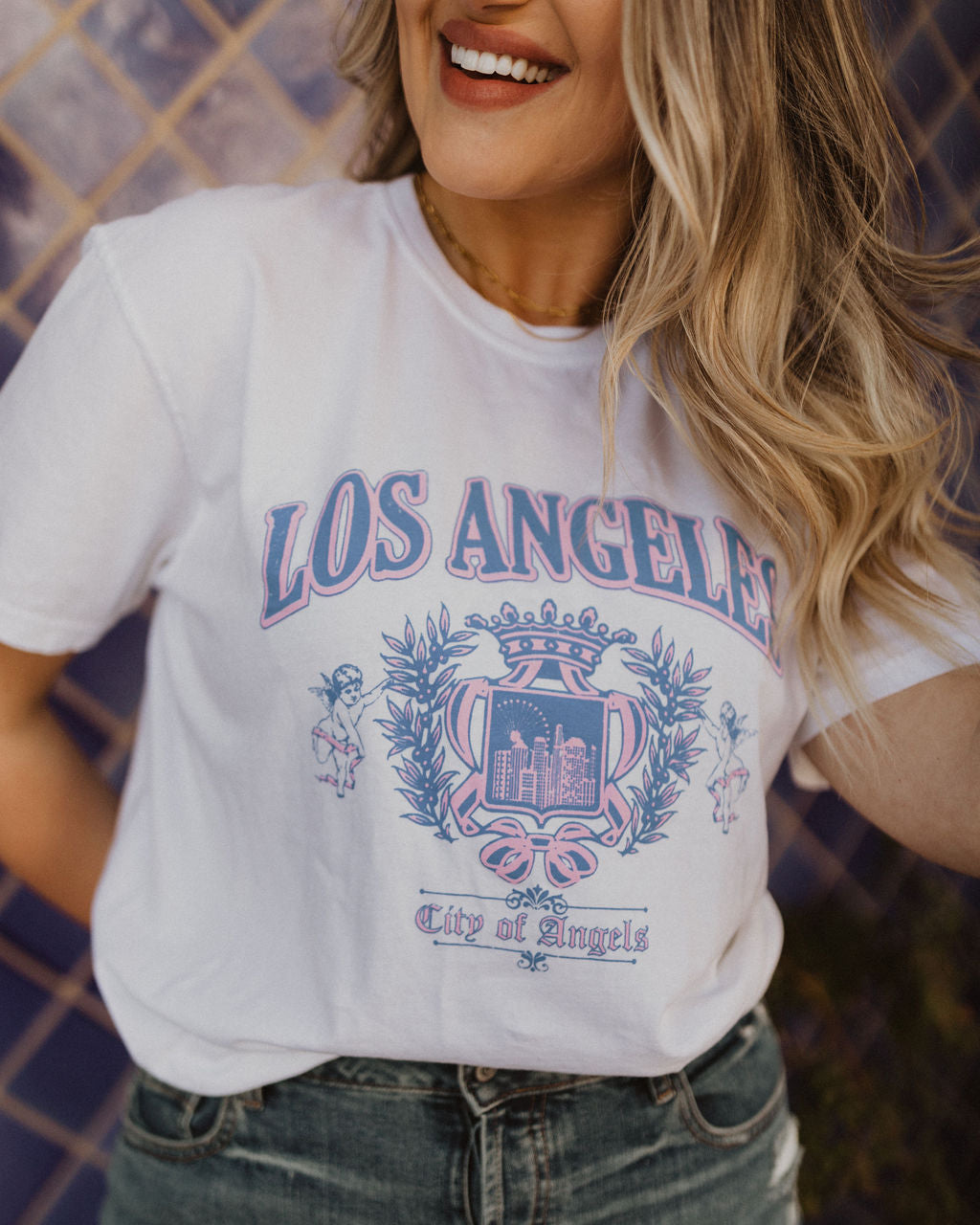 THE LOS ANGELES GRAPHIC TEE IN IVORY