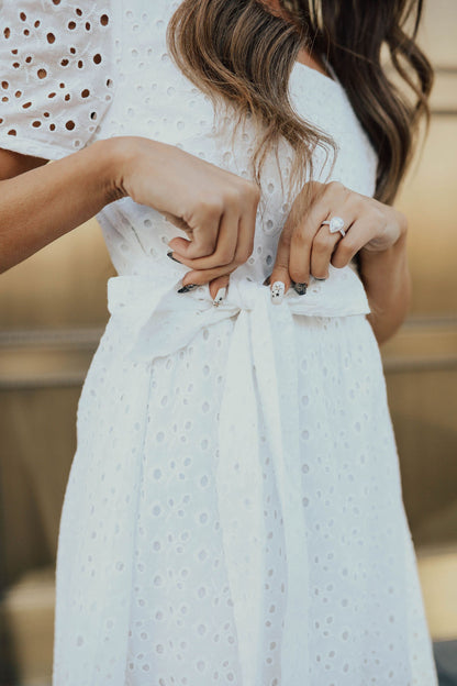 THE WITHERSPOON EYELET DRESS BY PINK DESERT