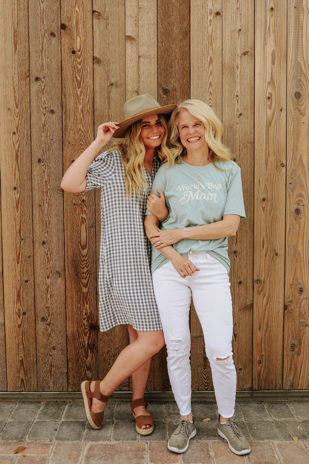 WORLD'S BEST MOM TEE IN TEAL