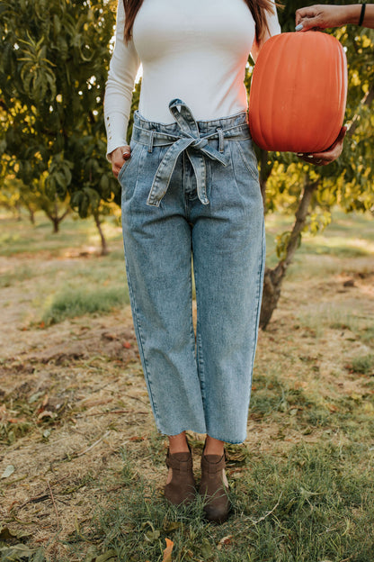 THE HARD TO FORGET PAPERBAG WAIST JEANS