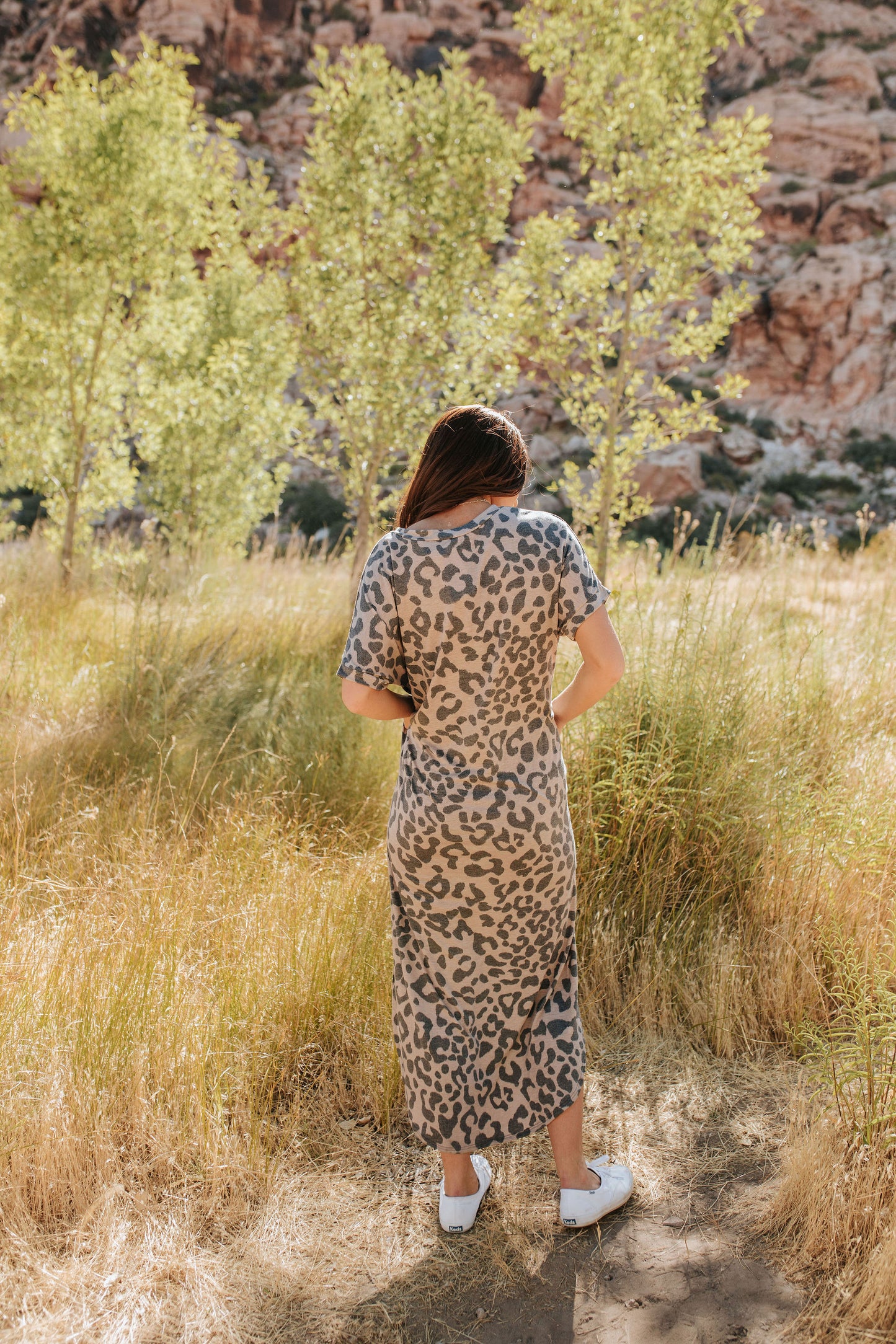 THE LINDEN CASUAL DRESS IN LEOPARD