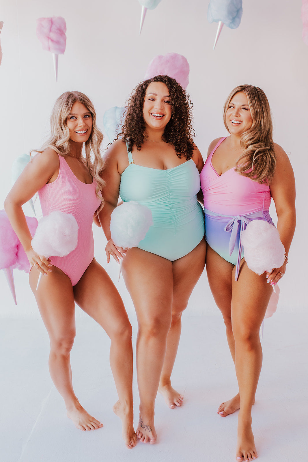 SARAH WRAP ONE PIECE IN COTTON CANDY OMBRE BY SARAH TRIPP X PINK DESERT