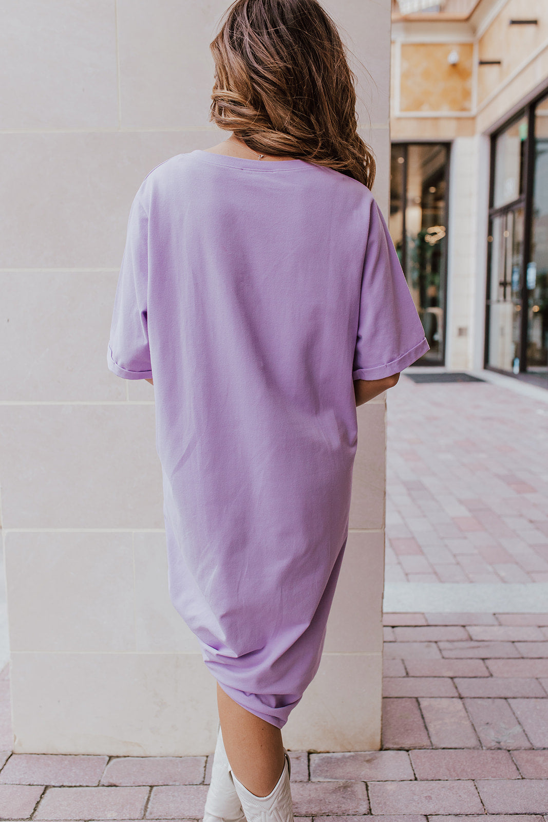 Lavender t shirt dress outlet