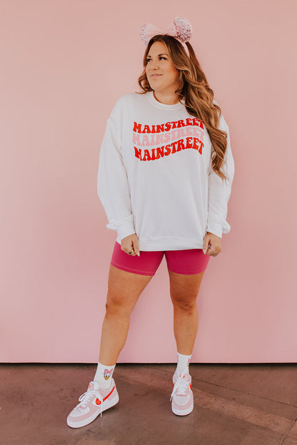 THE MAINSTREET PULLOVER BY HAPPY THREADS X PINK DESERT IN WHITE