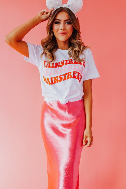 THE MAINSTREET TEE BY HAPPY THREADS X PINK DESERT IN WHITE