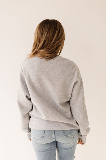 THE MAMA HEART PULLOVER IN HEATHER GRAY