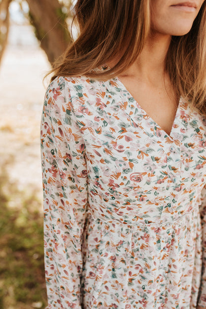 THE MELROSE BUTTON FRONT FLORAL DRESS