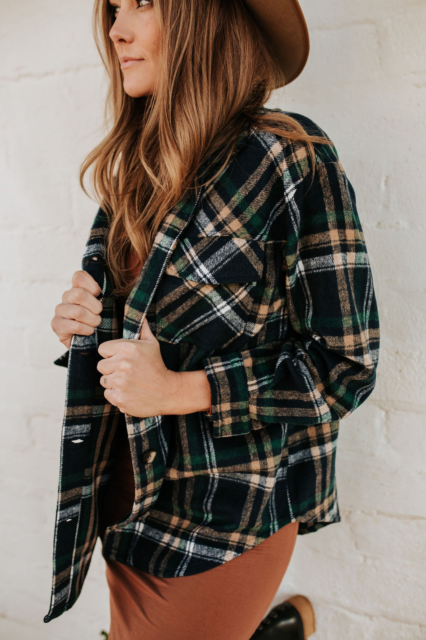 THE FLETCHER OVERSIZED FLANNEL IN NAVY