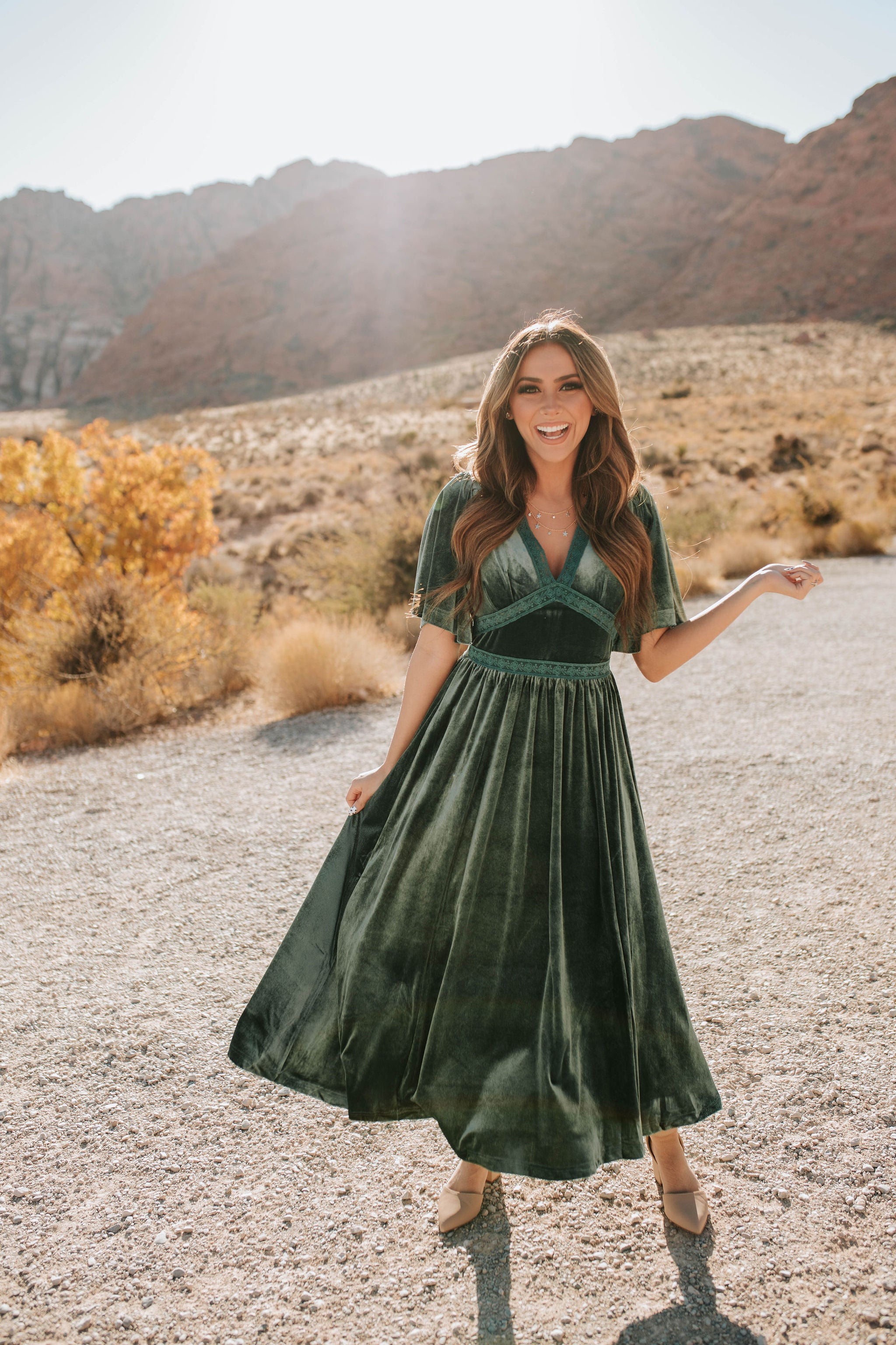 Velvet frock best sale dress
