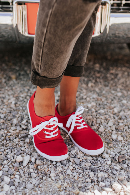 THE JAMIE SNEAKERS IN RED
